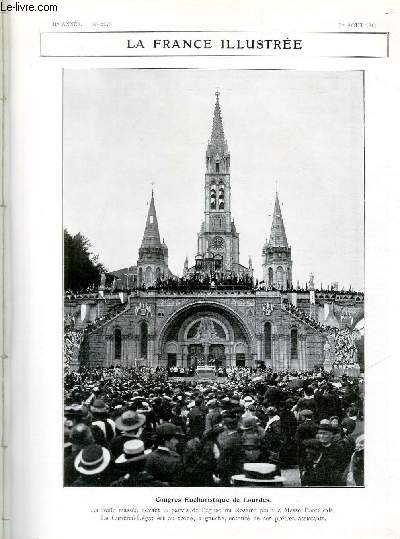LA FRANCE ILLUSTREE N 2070 - Congrs Eucharistique de Lourdes.