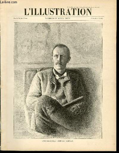 L'ILLUSTRATION JOURNAL UNIVERSEL N 2819 - Gravures: l'explorateur Fridtjof Nansen par H.Thiriat - l'quipage du 