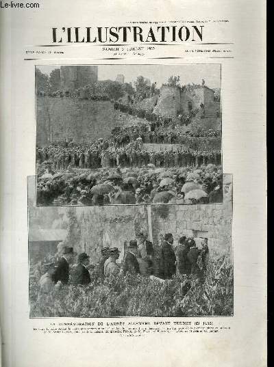 L'ILLUSTRATION JOURNAL UNIVERSEL N 4035 - La commmoration de l'arrt allemand devant Verdun (23 juin).