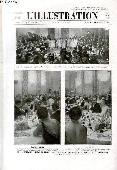 L'ILLUSTRATION JOURNAL UNIVERSEL N 4500 - Les souverains d'Espagne dinent au restaurant franais de l'exposition de Barcelone.