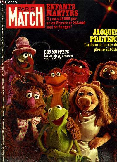 PARIS MATCH N 1456 - Les Muppets : le secret des marionnettes qui enchantent la France, Franoise Demulder : grand prix pour sa photo de Match, Anne a sa mre, la reine Elizabeth d'Angleterre : Bonjour, grand maman, Robert Redfort en famille