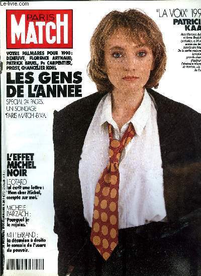 PARIS MATCH N 2169 - Catherine Deneuve : elle triomphe dans son plus beau role : elle mme, Ce qui a marqu les franais en 90 : votre palmars, Florence Arthaud et Anne Sinclair, si diffrenres, mais sur la mme longueur d'ondes, Helmut Kohl, le seul