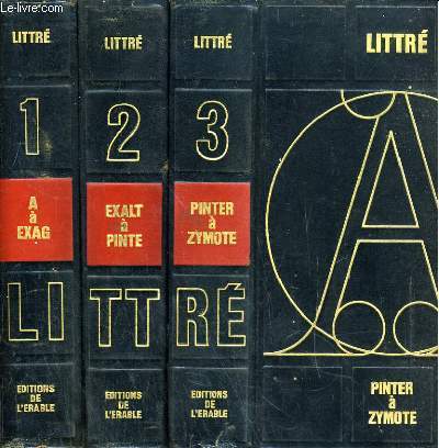 Dictionnaire de la langue franaise. 3 Tomes