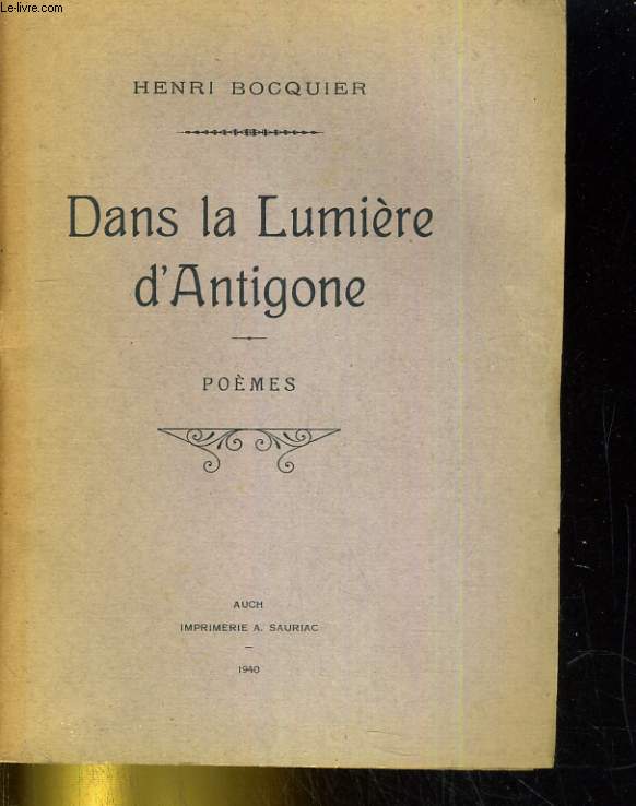 Dans la lumire d'Antigone