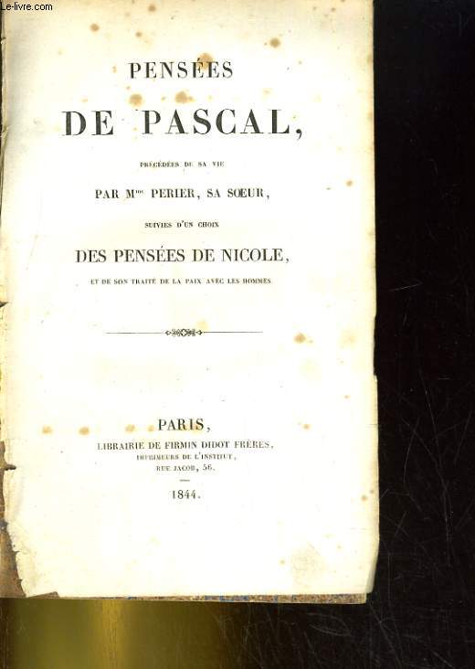 Penses de Pascal