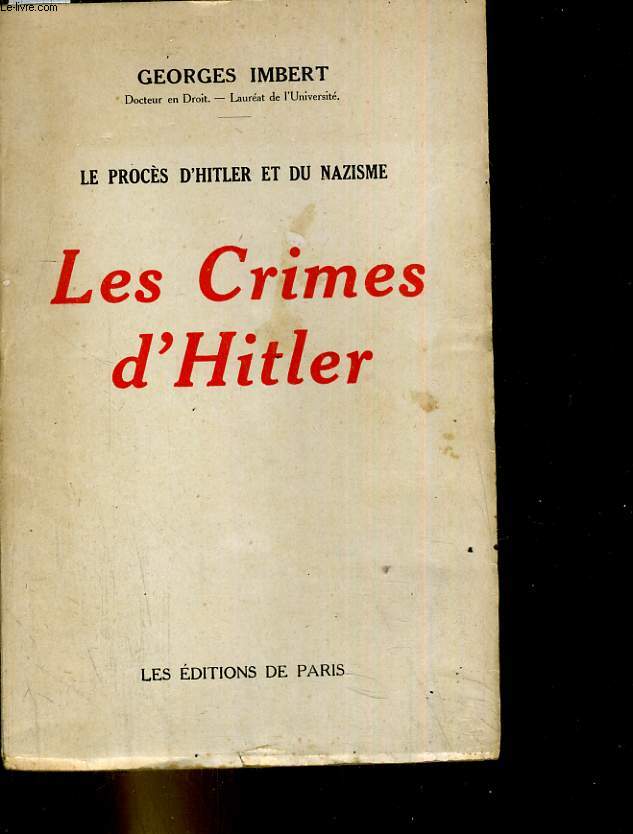 Les crimes d'Hitler