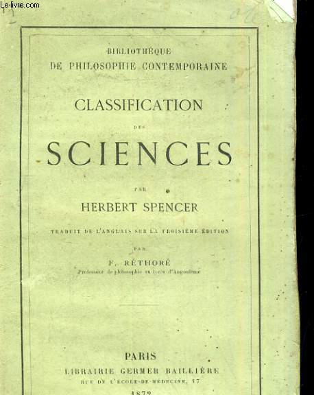 Classification des sciences