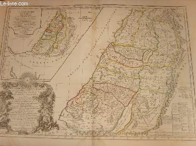 Carte originale de la TERRE DES HEBREUX OU ISRAELITES