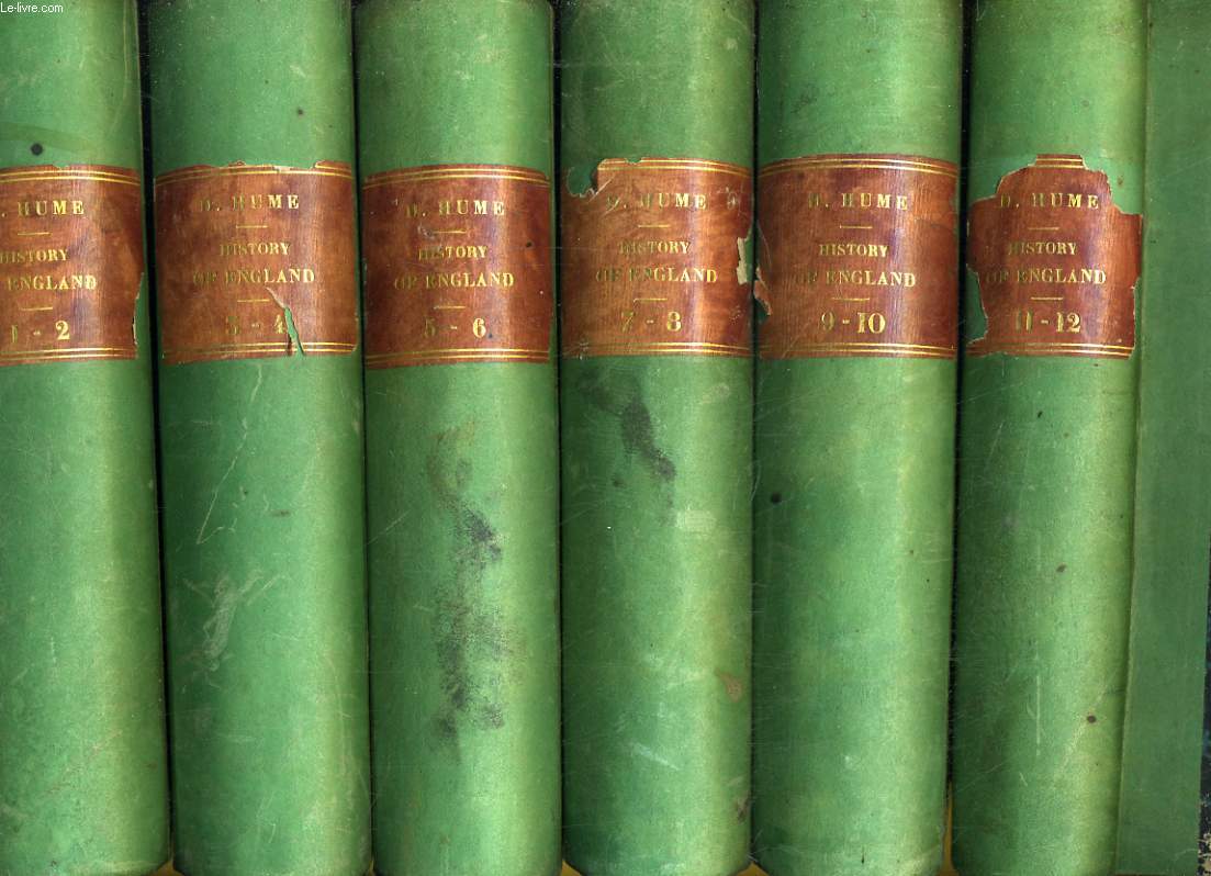 The History of England from the Invasion of Julius Caesar to The Revolution in 1688. 12 TOMES en 6 volumes