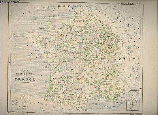 Carte forestire de la France.