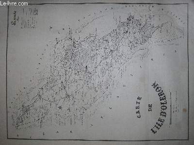Carte maritime de l'le d'Olron.