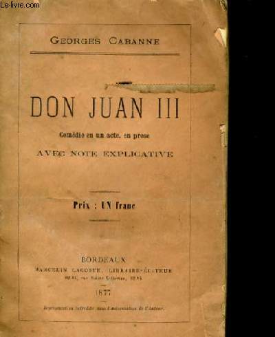 DON JUAN III.