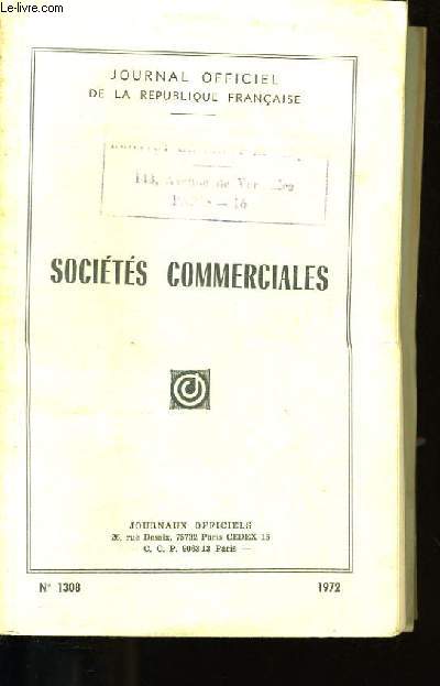 JOURNAL OFFICIEL DE LA REPUBLIQUE FRANCAISE. SOCIETES COMMERCIALES.