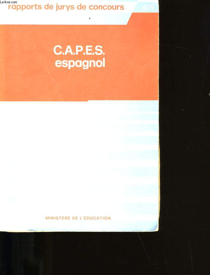 C.A.P.E.S. ESPAGNOL.