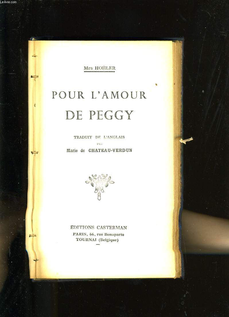 POUR L'AMOUR DE PEGGY.