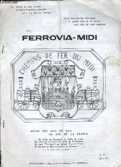 FERROVIA-MIDI N35, CHEMINS DE FER DU MIDI DE LA FRANCE