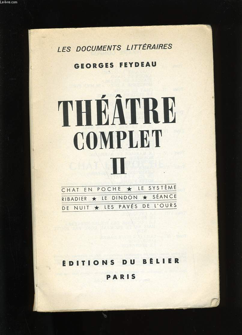 THEATRE COMPLET TOME 2.