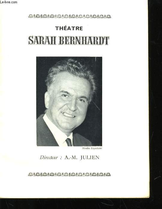 PROGRAMME TEHATRE SARAH BERNHARDT