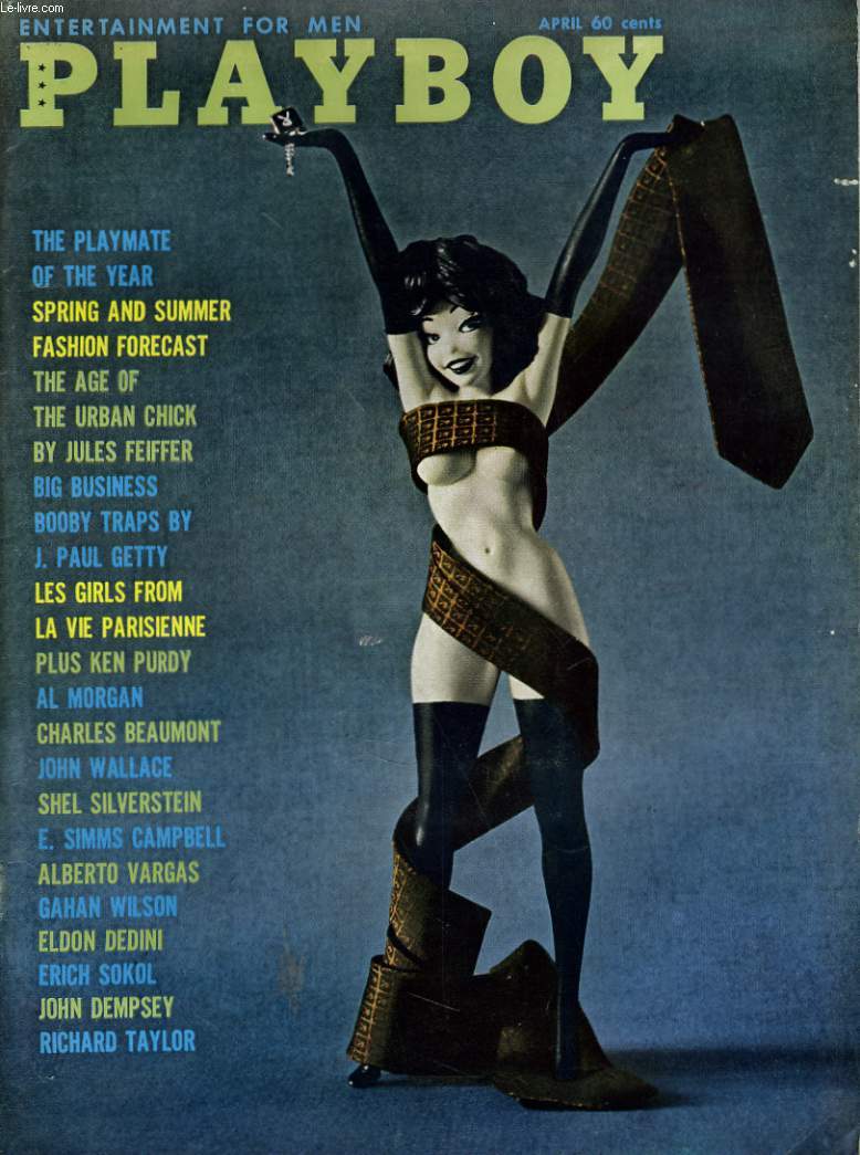 PLAYBOY ENTERTAINMENT FOR MEN N4 - THE PLAYMATE OF THE YEAR - SPRING AND SUMMER FASHION FORECAST - LES GIRLS FROM LA VIE PARISIENNE - CHARKES BEAUMONT - SHEL SILVERSTEIN...