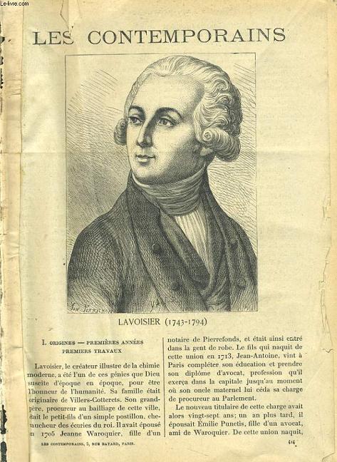 LAVOISIER (1743-1794)