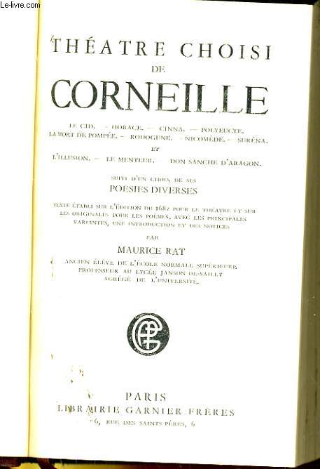THEATRE CHOISI DE CORNEILLE