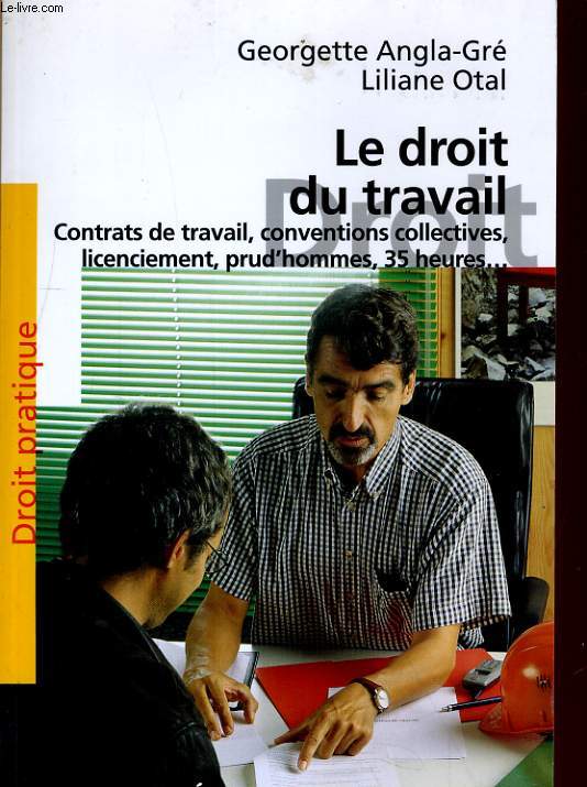 LE DROIT DU TRAVAIL, CONTRATS DE TRAVAIL, CONVENTIONS COLLECTIVES, LICENCIEMENT, PRUD'HPOMME, 35 HEURES...