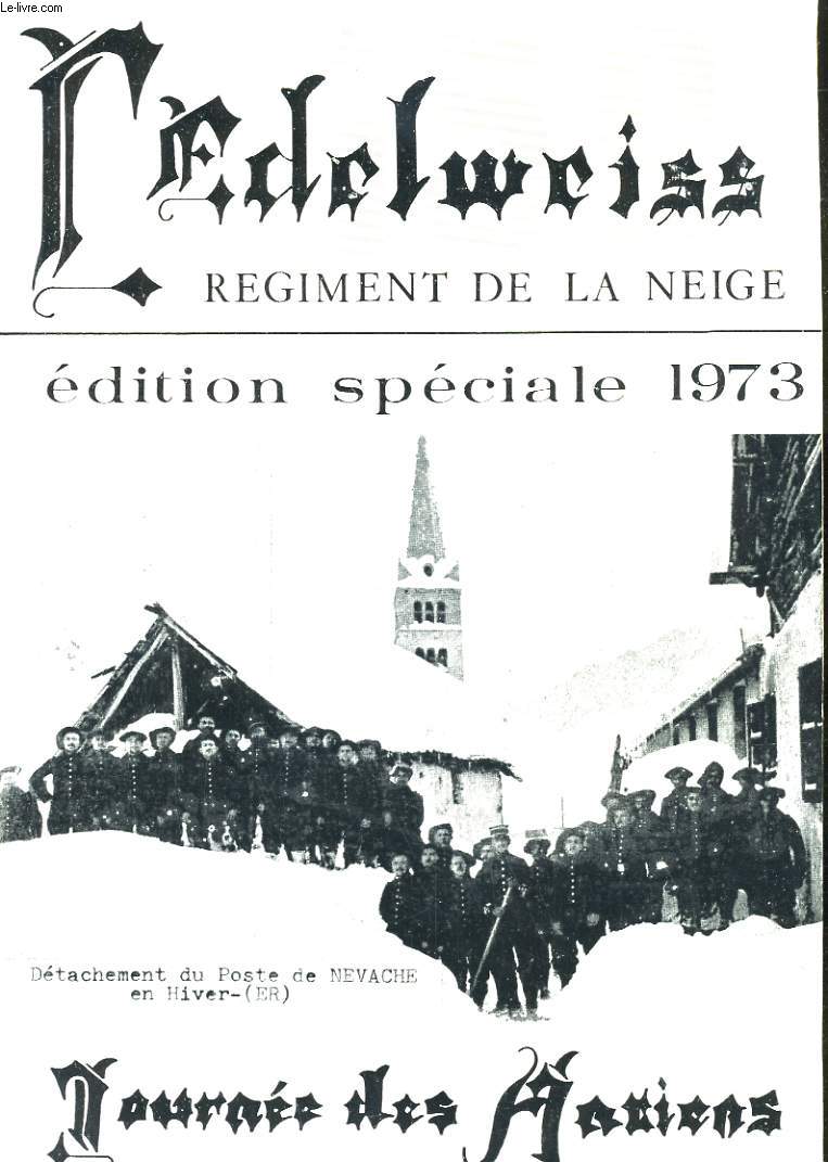 L'EDELWEISS, JOURNEE DES NATIONS. 159 REGIMENT DE LA NEIGE. EDITIONS SPECIAL 1973