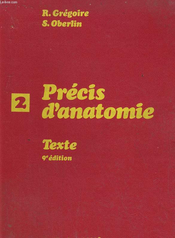 PRECIS D'ANATOMIE. 2/ TEXTE