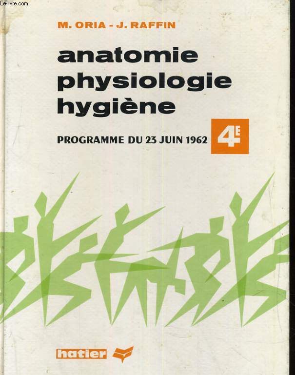 ANATOMIE, PHYSIOLOGIE, HYGIENE. PROGRAMME DU 23 JUIN 1962. 4e