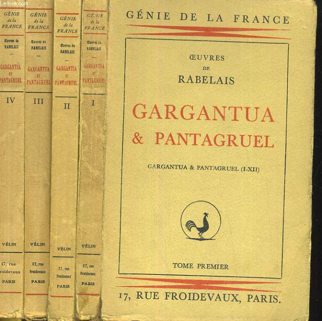 GARGANTUA & PANTAGRUEL EN 4 VOLUMES