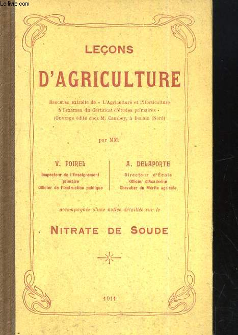 LECONS D'AGRICULTURE. NITRATE DE SOUDE