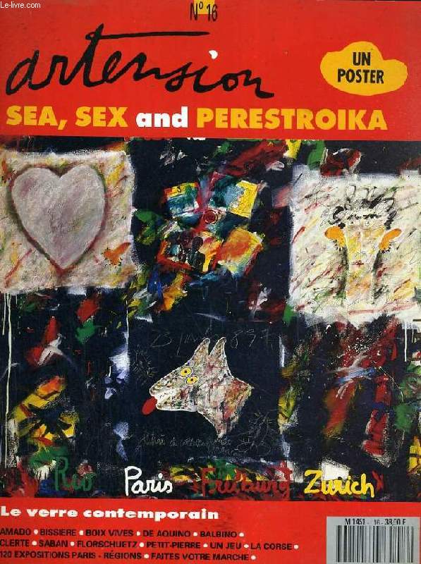 ARTENSION, N 16, JUILLET-AOUT 1990, SEA, SEX AND PERESTROIKA