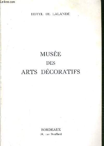 MUSEE DES ARTS DECORATIFS.
