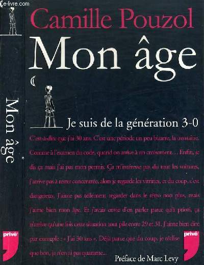 MON AGE - JE SUIS DE LA GENERATION 3-0.