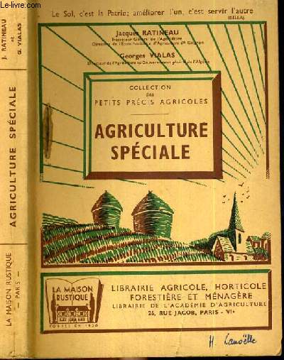 AGRICULTURE SPECIALE / COLLECTION DES PETITS PRECIS AGRICOLES