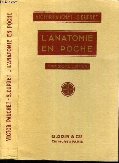 L'ANATOMIE EN POCHE - 3me EDITION