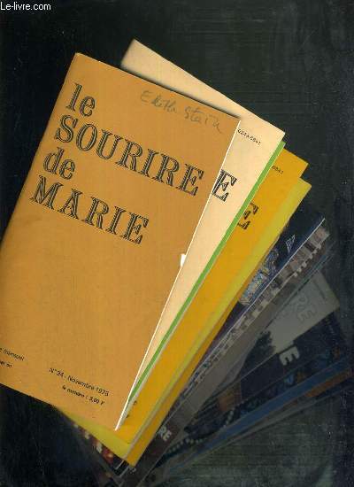LE SOURIRE DE MARIE - 20 LIVRETS - DU N34  N176 - DE NOVEMBRE 1975  JUIN 1990