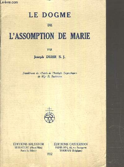 LE DOGME DE L'ASSOMPTION DE MARIE