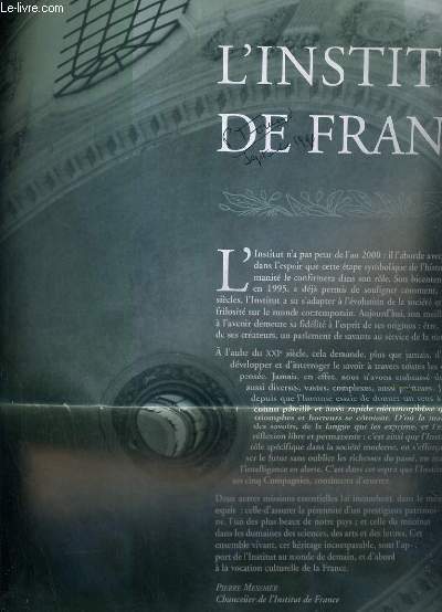L'INSTITUT DE FRANCE - 1er JANVIER 1999