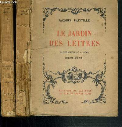 LE JARDIN DES LETTRES - 2 VOLUMES - 1 + 2.