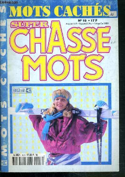 MOTS CACHES - SUPER CHASSE MOTS - N 16 - 1997