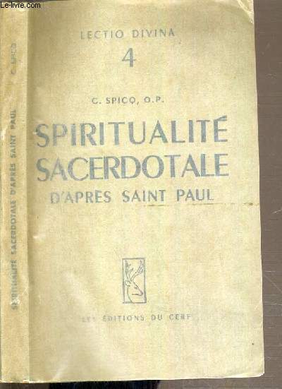SPIRITUALITE SACERDOTALE D'APRES SAINT PAUL / LECTIO DIVINA N4.