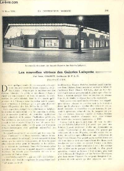 LA CONSTRUCTION MODERNE - 43e VOLUME (1927-1928) - FASCICULE N25 - GRANDS MAGASINS DES 