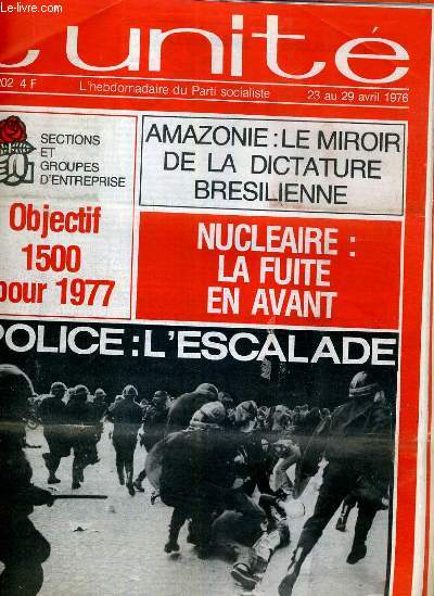 L'UNITE N 202 - HEBDOMADAIRE SOCIALISTE - 23 AU 29 AVRIL 1976 - LA PLUS-VALUE EXISTE 