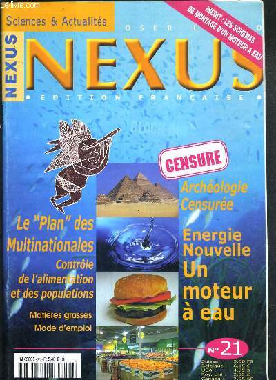 NEXUS MAGAZINE - N21 - JUILLET-AOUT 2002 - EDITION FRANCAISE - LE 
