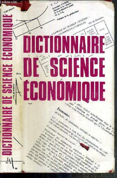 DICTIONNAIRE DE SCIENCE ECONOMIQUE