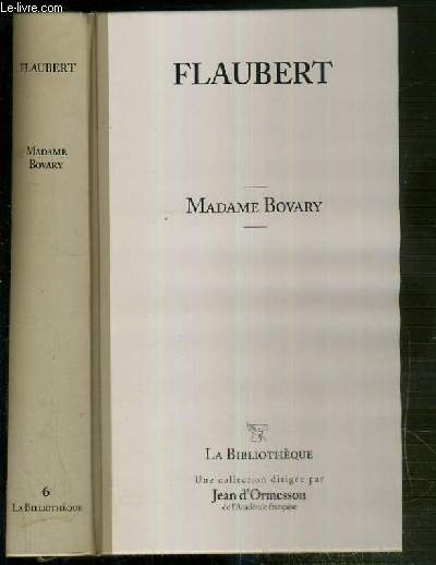 MADAME BOVARY / COLLECTION LA BIBLIOTHEQUE N6