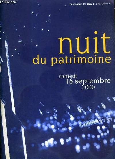 NUIT DU PATRIMOINE - SAMEDI 16 SEPTEMBRE 2000