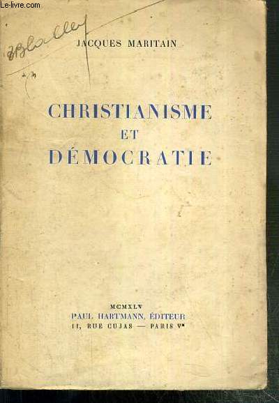 CHRISTIANISME ET DEMOCRATIE