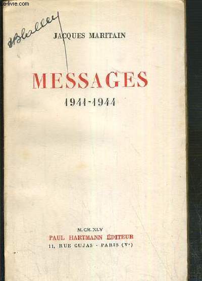 MESSAGES 1941-1944